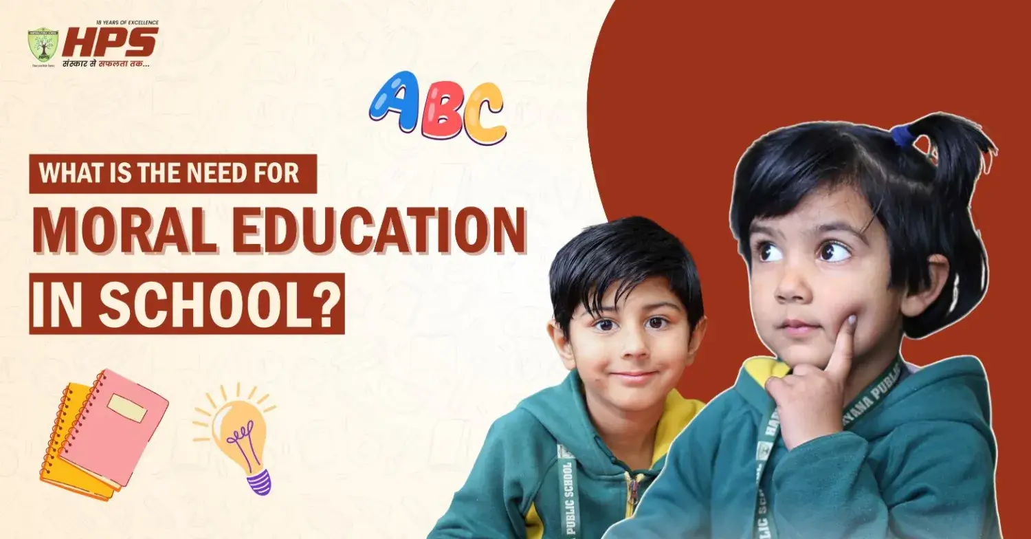 Two school children representing the need for moral education in school, highlighting the importance of teaching values like respect, kindness, and honesty in education.