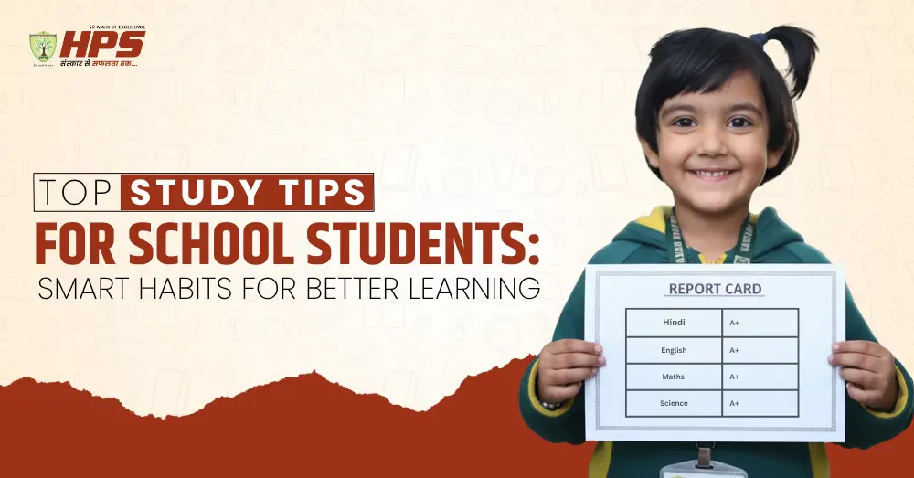 A school student holding a report card, representing study tips for school students and the importance of smart learning habits.