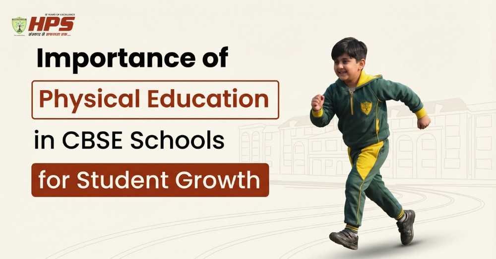 Importance of Physical Education in CBSE Schools for student growth showing active child engaged in physical exercise