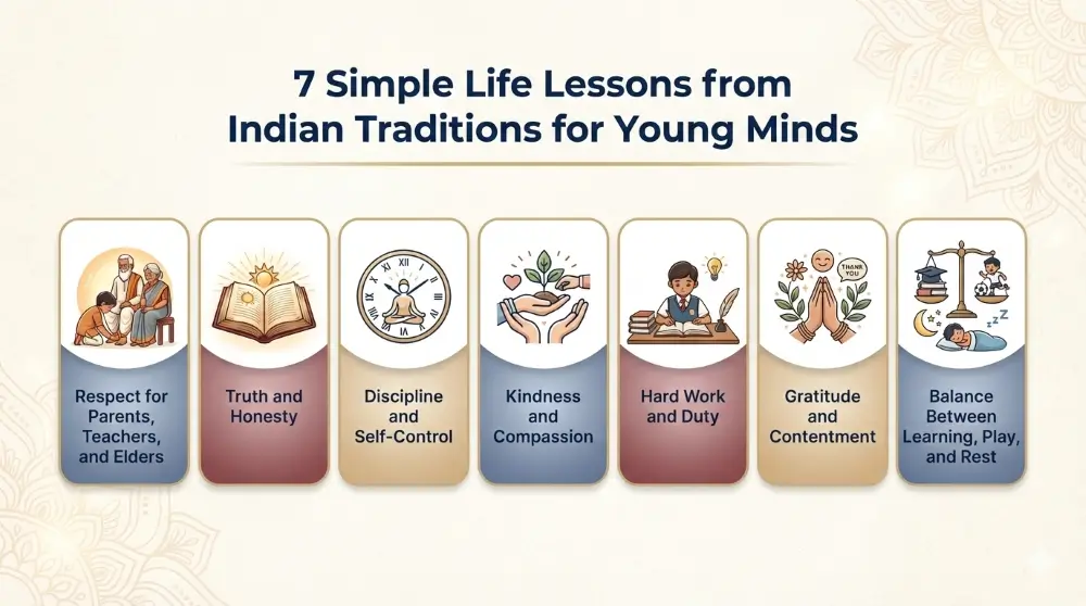 Simple Life Lessons from Indian Traditions for Young Minds